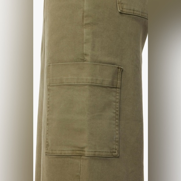 Joe’s Jeans NWT SZ 25 The Milla High Rise Utility Wide Leg Crop in “Burnt Olive” - Picture 5 of 15